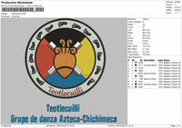 Teotlecuilli Embroidery Files