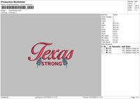 Texas Strong Embroidery File