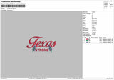 Texas Strong Embroidery File