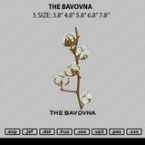 The Bavovna Embroidery File 5 Sizes