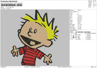 The Calvin 01 Embroidery File 5 sizes