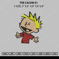 The Calvin 01 Embroidery File 5 sizes