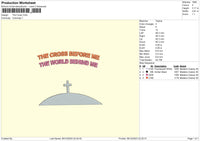 The Cross Embroidery File 6 sizes