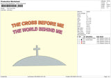 The Cross Embroidery File 6 sizes