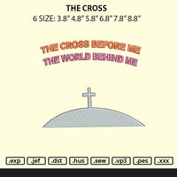 The Cross Embroidery File 6 sizes