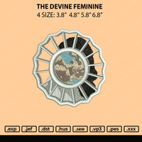 The Devine Feminine Embroidery File 4 size