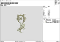 Horse 2109 Embroidery File 6 sizes
