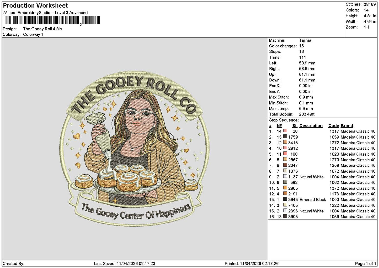 Gooeytext Embroidery File 6 sizes