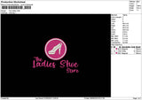 Ladiestext 0806 Embroidery File 6 sizes