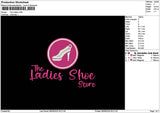 Ladiestext 0806 Embroidery File 6 sizes