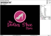 Ladiestext 0806 Embroidery File 6 sizes