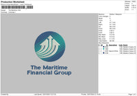 Maritimetext Embroidery File 6 sizes