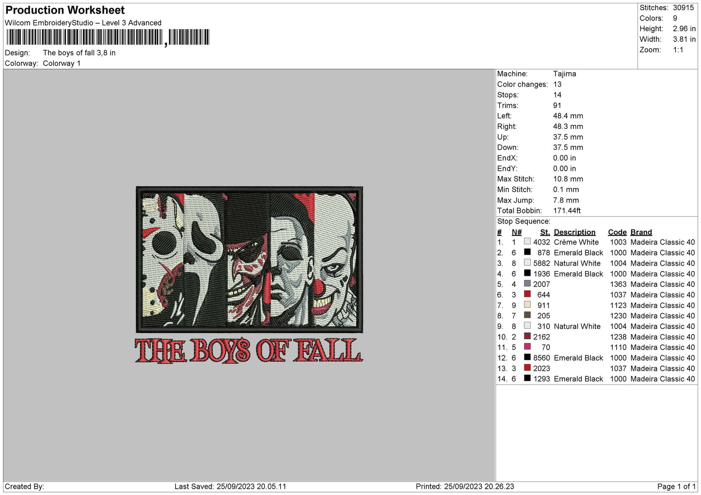 Boys Of All Embroidery File 6 sizes