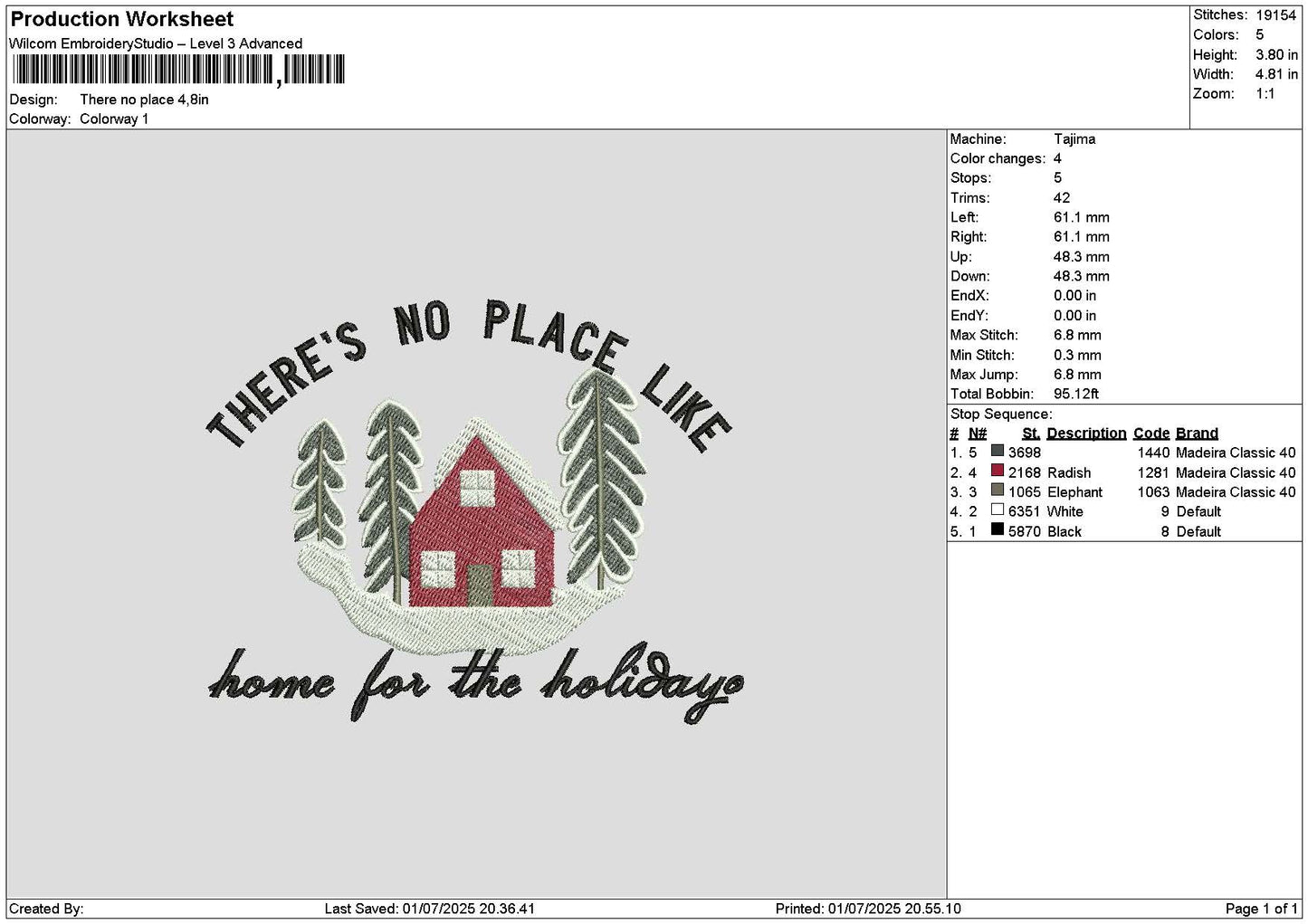 Placetext 0107 Embroidery File 6 sizes