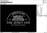 Spiritinn Text Embroidery File 6 sizes