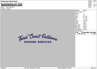 Coast Text 02 Embroidery File 6 sizes