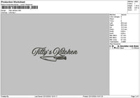 Tillystext Embroidery File 6 sizes