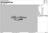 Tillystext Embroidery File 6 sizes