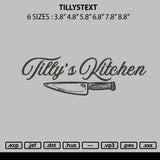 Tillystext Embroidery File 6 sizes