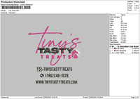 Tinytext Embroidery File 6 sizes