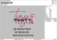 Tinytext Embroidery File 6 sizes