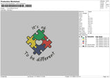 To Be Different Embroidery File 6 sizes