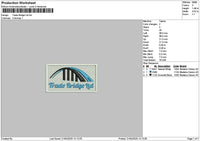 Tradetext Embroidery File 6 sizes
