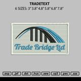 Tradetext Embroidery File 6 sizes