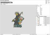 TRAFALGAR LAW Embroidery Machine Design File