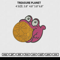 Treasuren Planet Embroidery File 4 Sizes