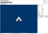 Triangle logo embroidery
