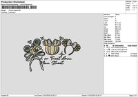 Mickeypumpkin 001 Embroidery File 6 sizes