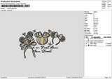 Mickeypumpkin 001 Embroidery File 6 sizes