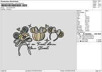 Mickeypumpkin 001 Embroidery File 6 sizes