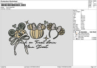 Mickeypumpkin 001 Embroidery File 6 sizes