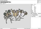 Mickeypumpkin 001 Embroidery File 6 sizes