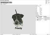 Dog 1412b Embroidery File 6 sizes