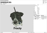 Dog 1412b Embroidery File 6 sizes