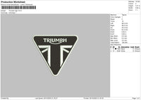 Triumph L Embroidery File 6 sizes