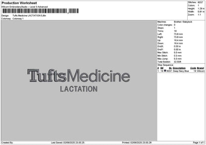 Tuftstext 0206 Embroidery File 6 sizes