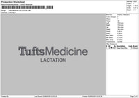 Tuftstext 0206 Embroidery File 6 sizes