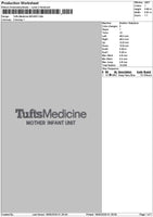 Tuftstext Embroidery File 6 sizes