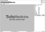 Tuftstext Embroidery File 6 sizes