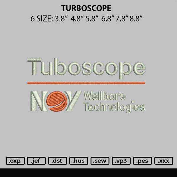 Turboscope Embroidery File 6 sizes