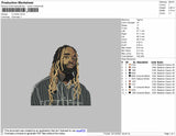 Ty Dolla Embroidery File 4 size