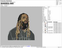 Ty Dolla Embroidery File 4 size