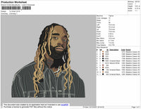 Ty Dolla Embroidery File 4 size