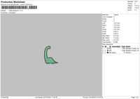 tyrannasaurus Embroidery File 6 sizes