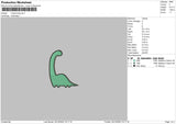 tyrannasaurus Embroidery File 6 sizes