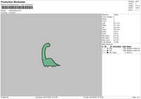 tyrannasaurus Embroidery File 6 sizes